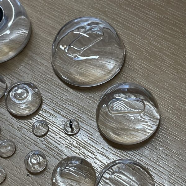 Various Clear Glass Dome Shape Eyes (23 eyes) Excellent Craft Pack - Image 3