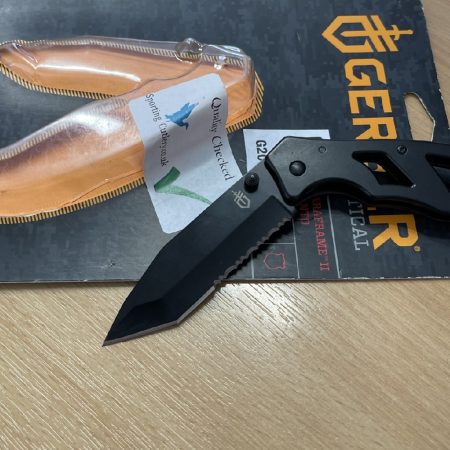 Gerber Paraframe ll Black SE I Pocket Knife Part Serrated - Open Pack
