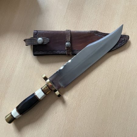 J E Middleton & Sons Bowie Knife Horn/Bone & Wood Handle