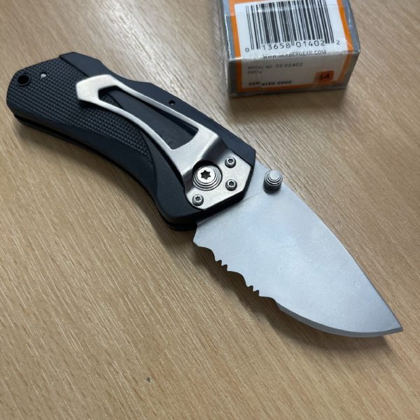 Gerber Fatty - Combo Part Serrated Edge - Folding Pocket Knife - Zytel Handle - Image 2