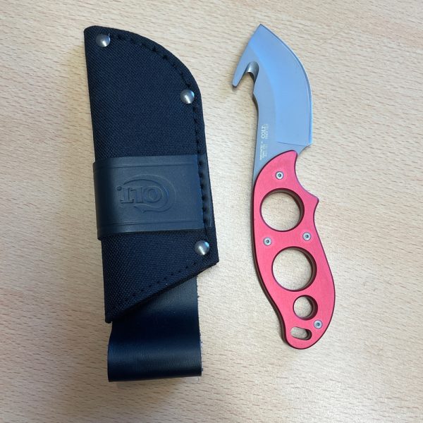 Colt 95R Safari Knife With Gut Hook & Red Handle - Image 2