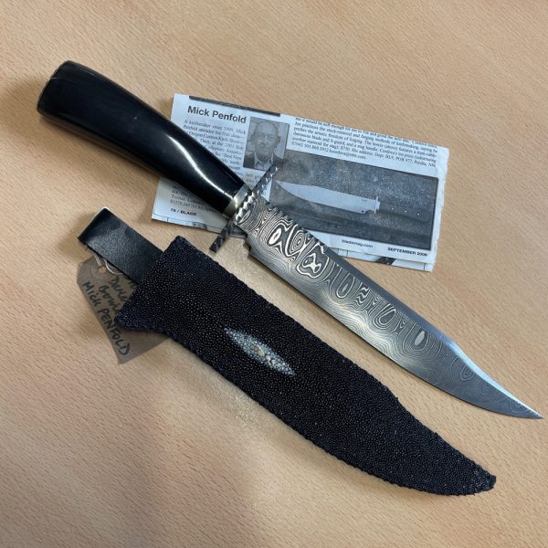 3542a Penfold Custom Damascus Bowie