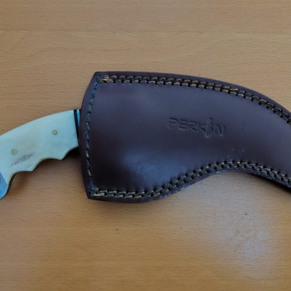 Perkin Knives Karambit Damascus Steel Hunting Knife With Bone Handle - Image 4