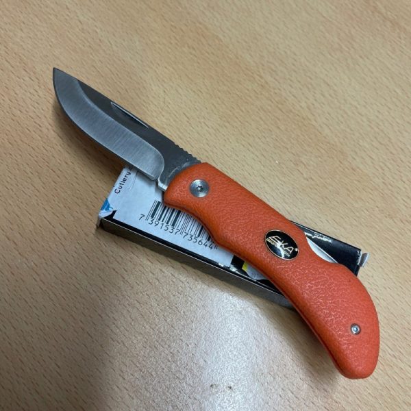 EKA Swede 8 Orange Proflex handle, lock Blade Length 8.0cm - Image 3