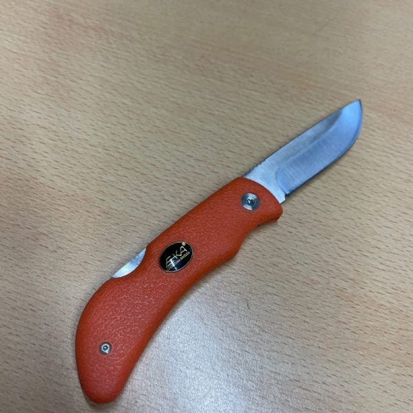 EKA Swede 8 Orange Proflex handle, lock Blade Length 8.0cm - Image 2