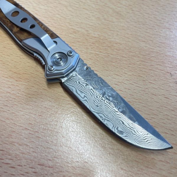 Puma Tec linerlock Damascus - Image 3