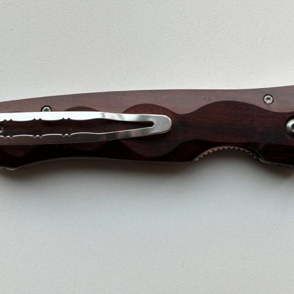 Mcusta MC-0125D Tactility Elite Knife with Ironwood Handle and Stainless Damask VG10 Blade. - Image 6