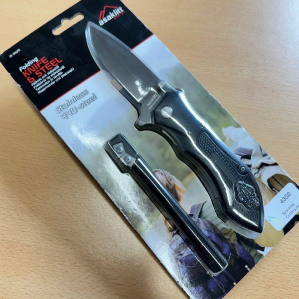 Asaklitt Folding Knife with Sharpening Steel