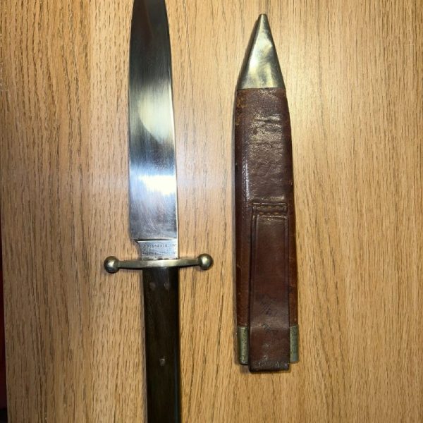 J Rodgers & Sons Antique Knife with original scabbard