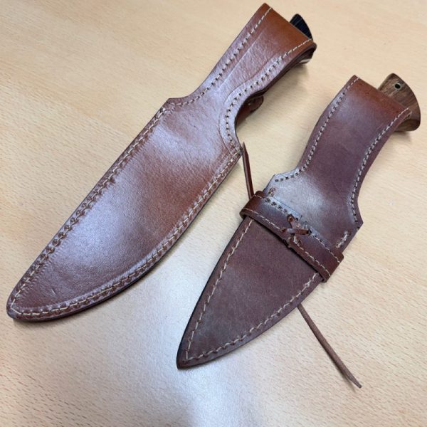 Large Damascus Pair of knives - Image 3