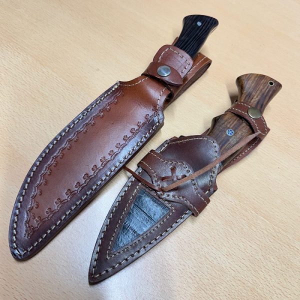 Large Damascus Pair of knives - Image 2