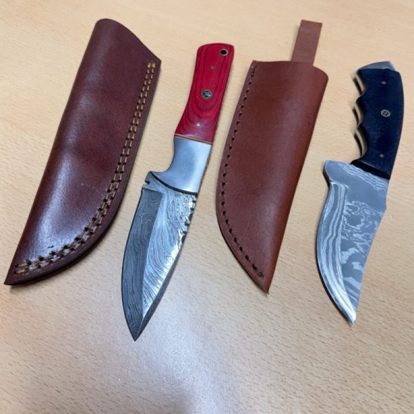A Pair of Damascus Hunting Knives - Image 3