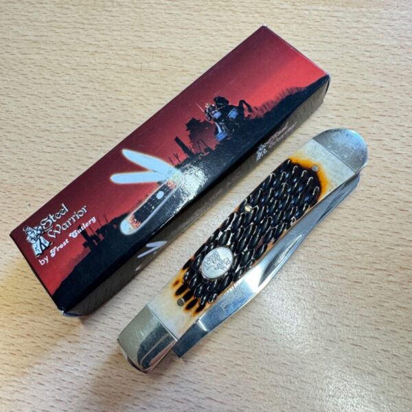 Jim Bowie Trapper Twin Blade pocket knife. - Image 3