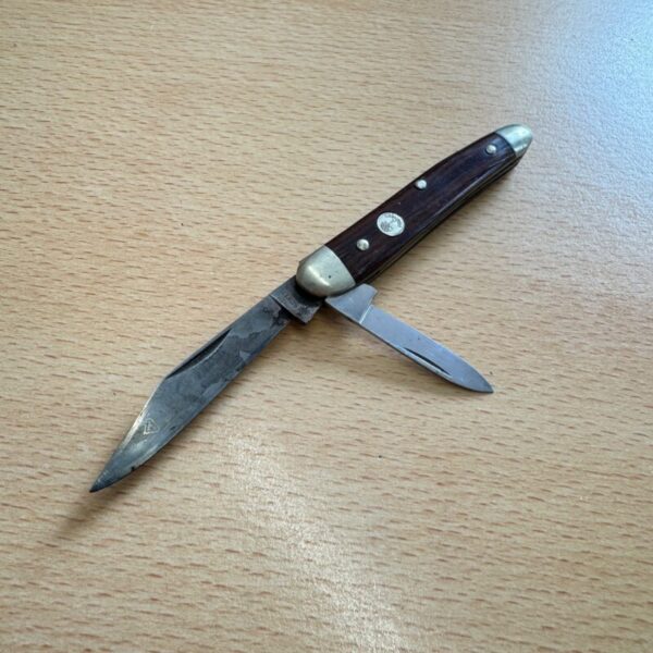 Böker twin blade 340 wooden handle