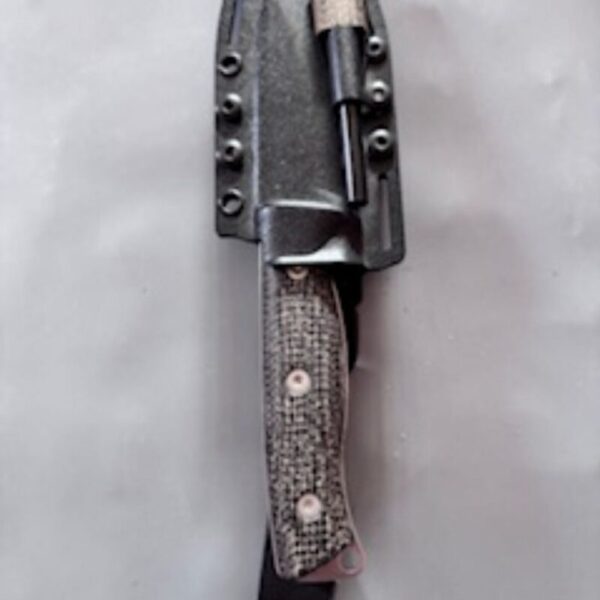 White River Knives Ursus 45 Black Burlap Micarta bushcraft knife - Image 2