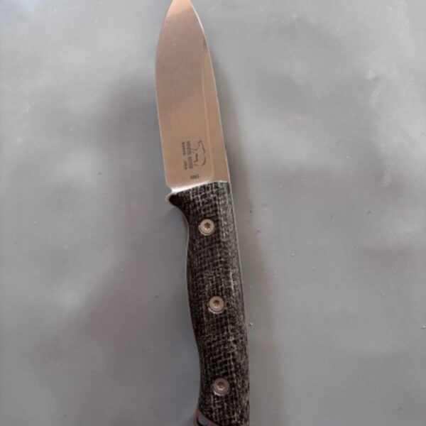 White River Knives Ursus 45 Black Burlap Micarta bushcraft knife - Image 4
