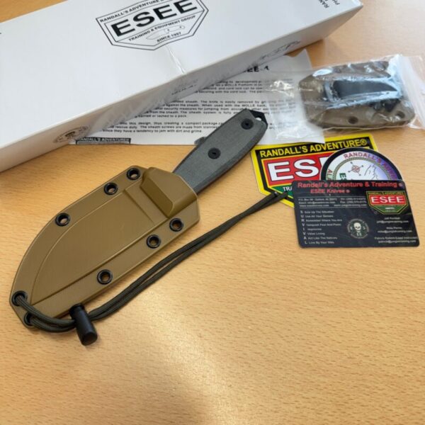 ESEE-3 Carbon Steel, Micarta Scales