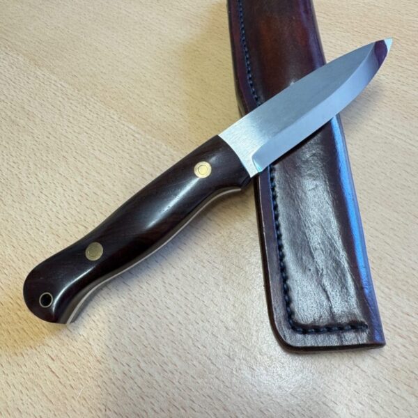 British Bushcraft Knife with Leather Sheath