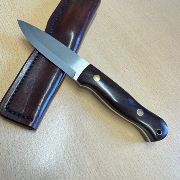 British Bushcraft Knife with Leather Sheath - Image 2