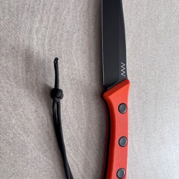 Acta Non Verba P300 Black Ceracote Blade And Orange Handle - Image 3