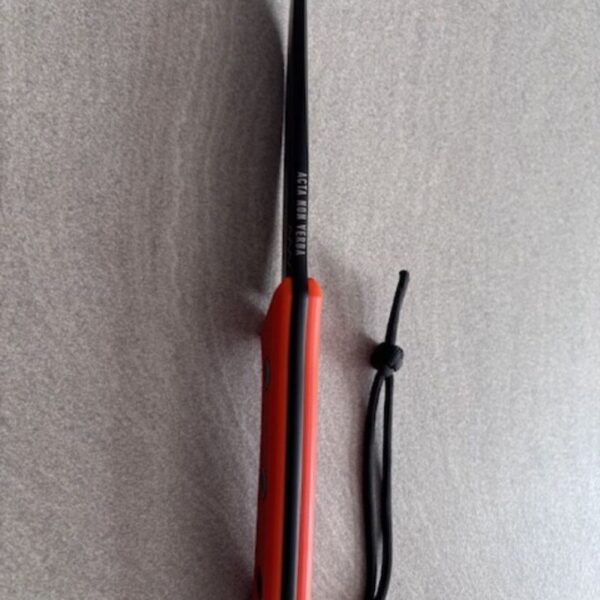 Acta Non Verba P300 Black Ceracote Blade And Orange Handle - Image 4