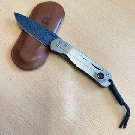 Chris Reeve large Sebenza Blued Damascus Raindrop