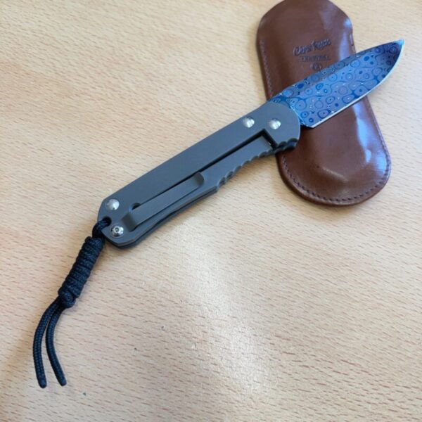 Chris Reeve large Sebenza Blued Damascus Raindrop - Image 5